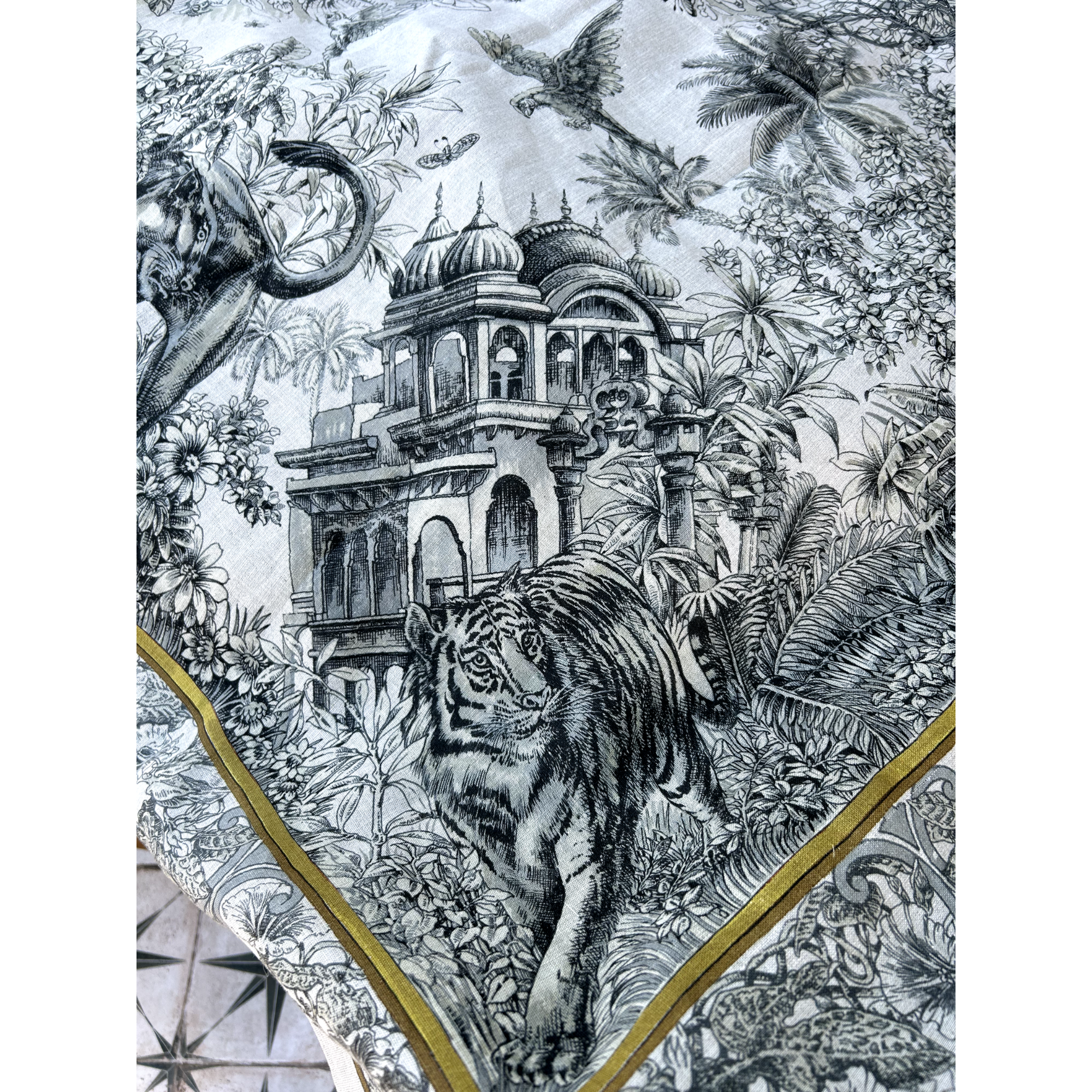 India Grey Table Cloth
