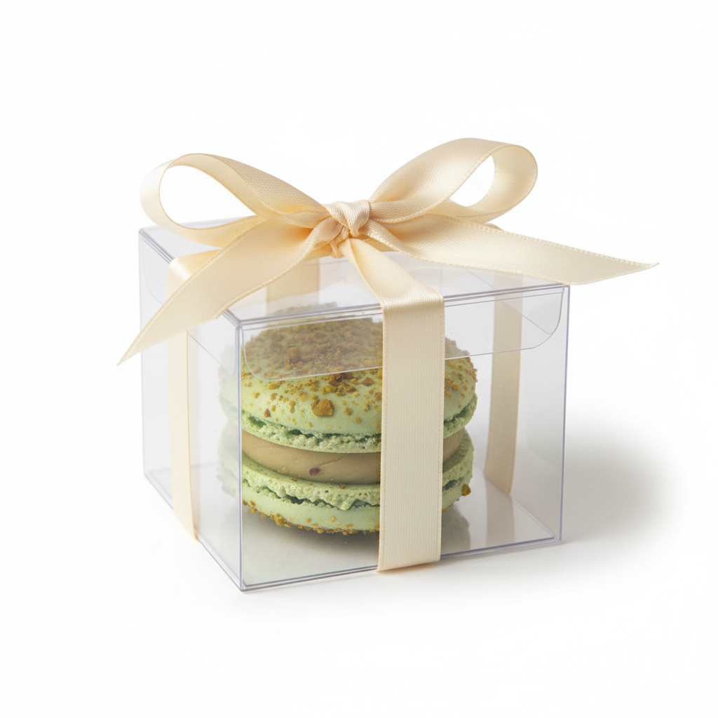 Classic Favour Box of 1 - Ivory ribbon