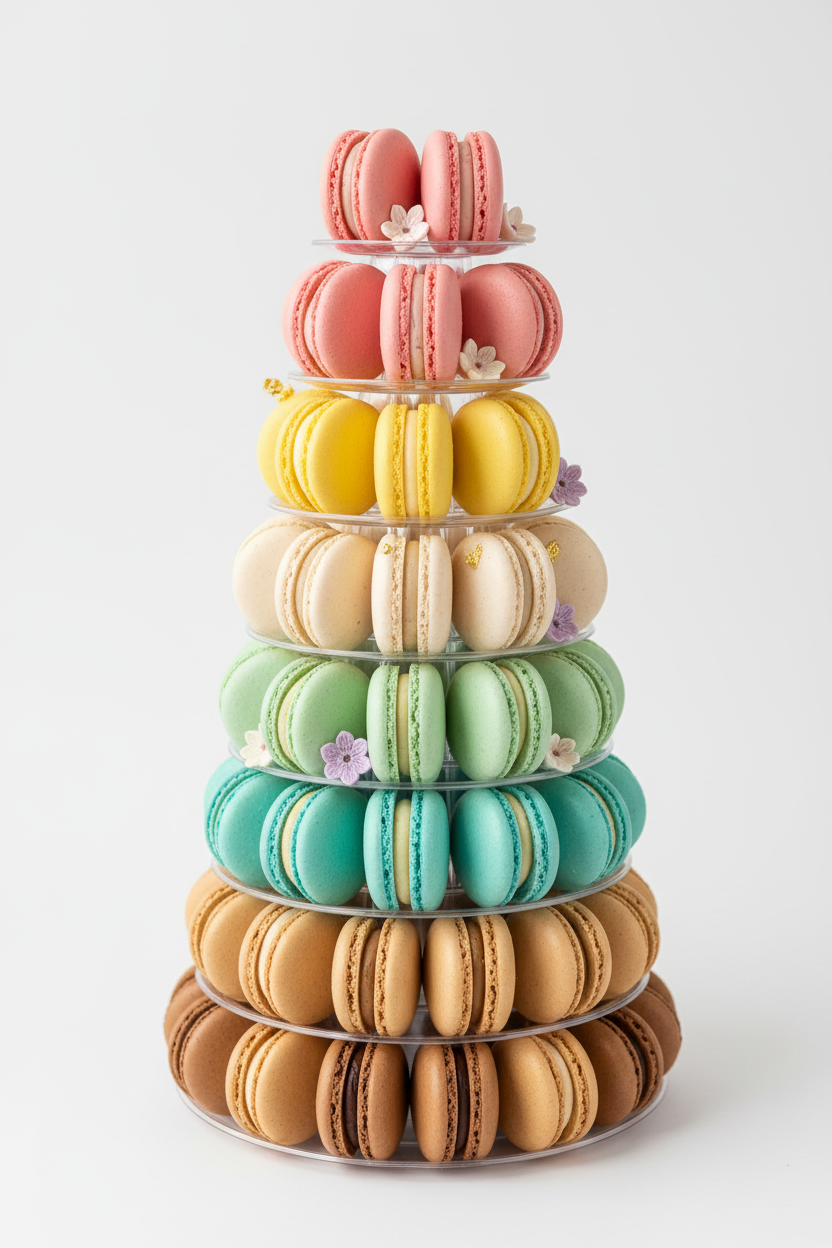 Classic Macaron Tower - Complete 6 tiers