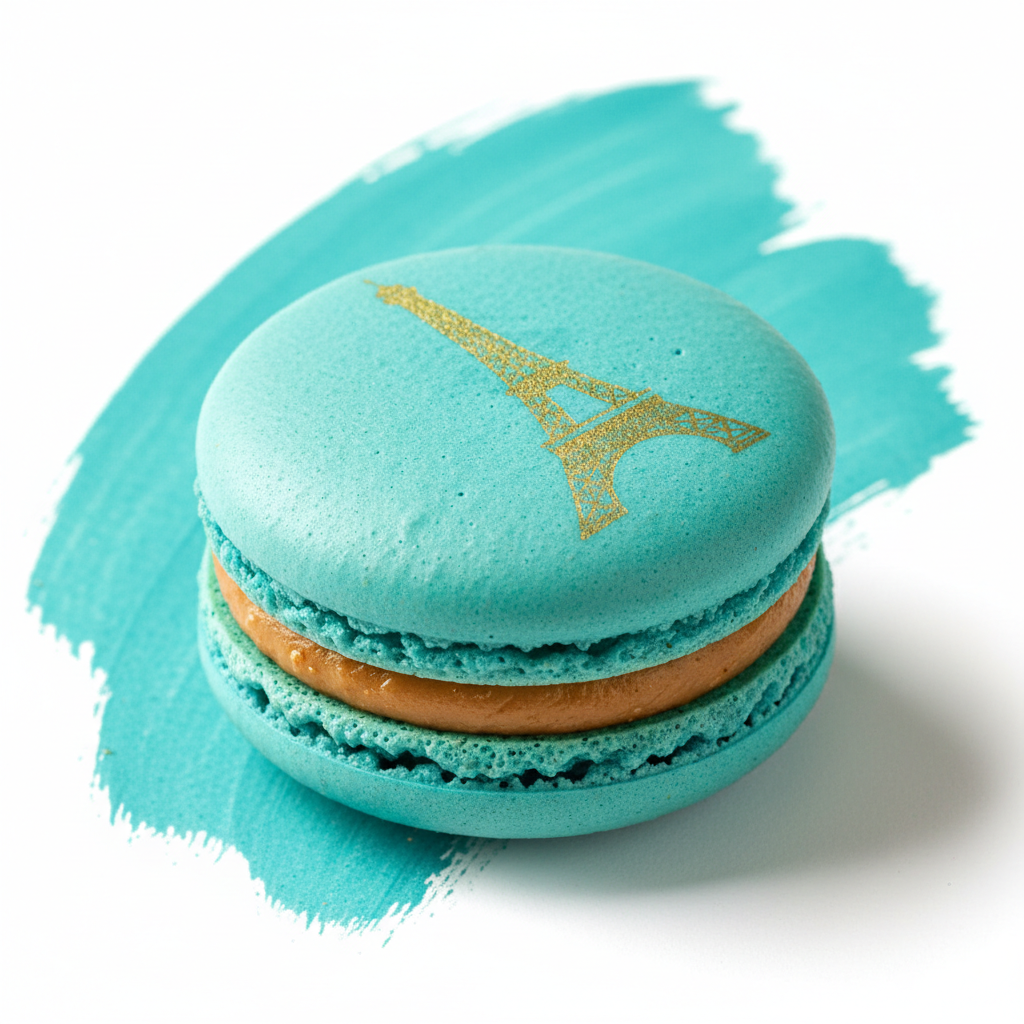 Jolie Caramel Macaron - Turquoise