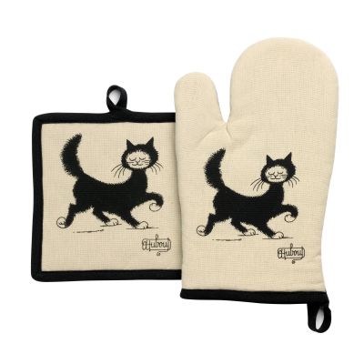 Oven Gloves set of 2 Dubout cat
