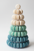 Blue Ombré Macaron Tower