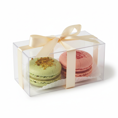 Classic Favour Box of 2 - Ivory ribbon