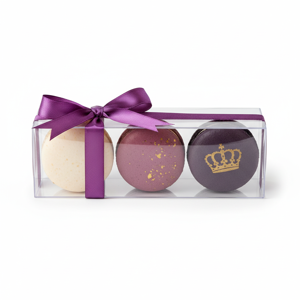 Purple Favour Box of 3