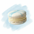 Vanilla Sky Macaron - Left tilt