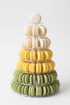 Yellow-Green Ombré Macaron Tower